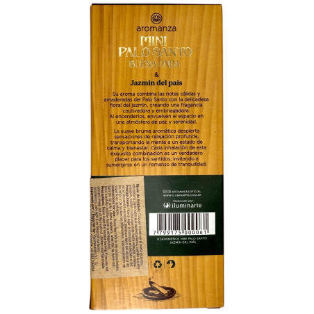 Mini Palo Santo Good Wave Wierook Jasmijn uit het land Aromanza Argentinië - 8 Smokes 40min duur - Plezier