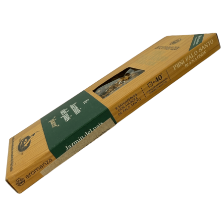 Mini Palo Santo Good Wave Incenso Jasmim do país Aromanza Argentina - 8 Fumos 40min duração - Prazer