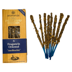Mini Palo Santo Good Wave Rökelse Orientalisk Doft Aromanza Argentina - 8 Rökelse 40 min varaktighet - Meditation