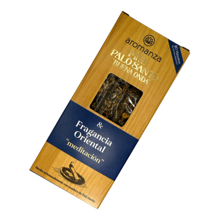 Mini Palo Santo Good Wave Wierook Oosterse geur Aromanza Argentina - 8 Wierook 40min duur - Meditatie