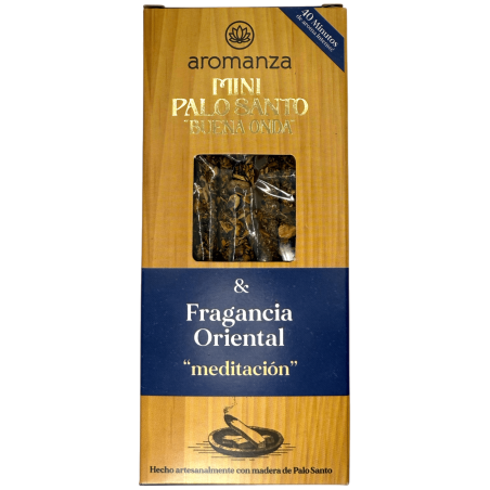 Mini Palo Santo Good Wave Tămâie Oriental Parfum Aromanza Argentina - 8 Tămâie 40min durată - Meditație