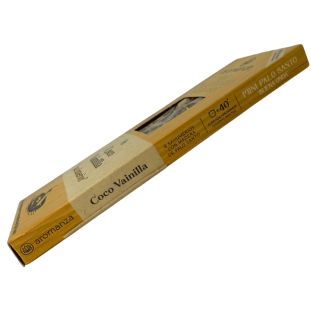 Mini Palo Santo Good Wave Cocos și Vanilie Tămâie Aromanza Argentina - 8 Bețișoare de tămâie 40min durată - Inner Peace