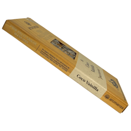 Mini Incenso Palo Santo Good Wave Coco e Baunilha Aromanza Argentina - 8 Incensos 40min de duração - Paz Interior