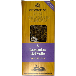 Mini Palo Santo Good Wave Lavender from the Valley Incense Aromanza Argentina - 8 Incense 40min duration - Anti Stress
