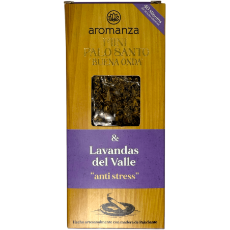 Mini Palo Santo Good Wave Lavender din Valea Tămâie Aromanza Argentina - 8 Tămâie 40min durată - Anti Stress