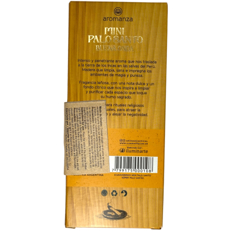 Mini Palo Santo Good Wave Super Palo Santo Incense Aromanza Argentina - 8 Smokes 40min duration