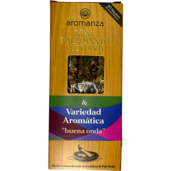 Mini Encens Palo Santo Buena Onda Variété Aromatique Argentine - 8 Sahumerios Durée 40min - Buena Onda