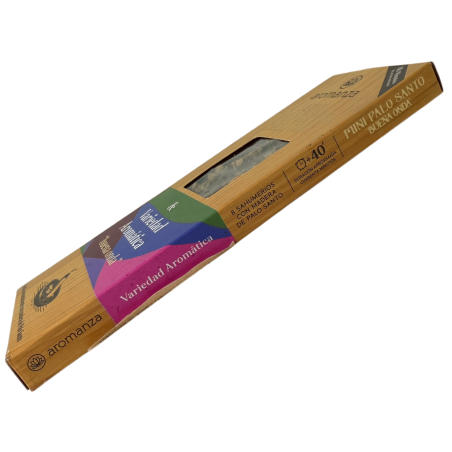 Mini Palo Santo Wierook Buena Onda Aromatische Variëteit Argentinië - 8 Sahumerios 40min duur - Buena Onda
