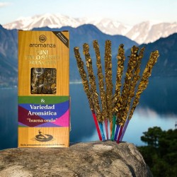Mini Palo Santo Wierook Buena Onda Aromatische Variëteit Argentinië - 8 Sahumerios 40min duur - Buena Onda
