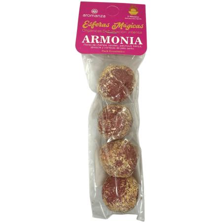 Armonía Aromanza Argentina Magiczne Kule - 4 Bomby Champa, Sandałowe, Paczula, Benzoes, Piżmo i Palo Santo
