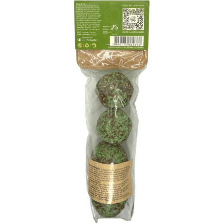 Magic Spheres Cannabis Arom Aromanza Argentina - 4 rökbomber Patchouli, kryddnejlika, sandelträ, kamfer, Estoraque