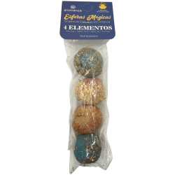 Magische bollen 4 elementen Aromanza Argentina - 4 rookbommen vuur, aarde, lucht en water