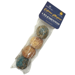 Esferes Màgiques 4 Elements Aromanza Argentina - 4 boixos defumació Foc, Terra, Aire i Aigua