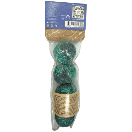 Aromanza Argentina Magic Protection Spheres - 4 Entschärfungsbomben aus Benzoe-, Eukalyptus-, Minz- und Rosmarinblättern