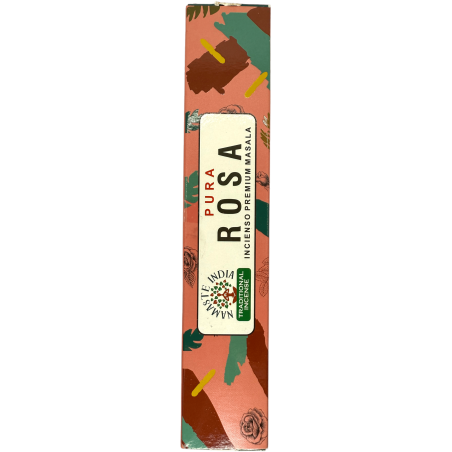 Encens Pur Rose Namaste India Premium Masala - Paquet de 15gr.