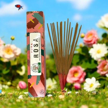 Tămâie pură Rose Namaste India Premium Masala - pachet de 15gr.