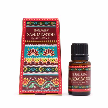 Aceite de Fragancia Sándalo Banjara 10ml.