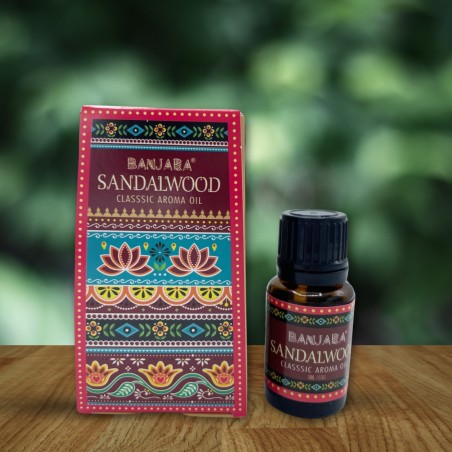 Óleo Fragrância Banjara Sândalo 10ml.