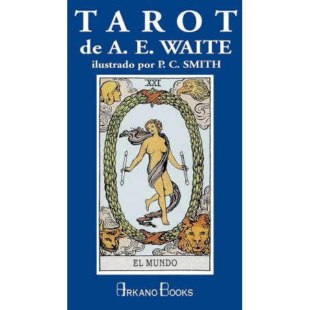 A.E. Waite Tarot Cards Blue Case Illustrated by P.C. Smith - 78 carte e libretto di istruzioni