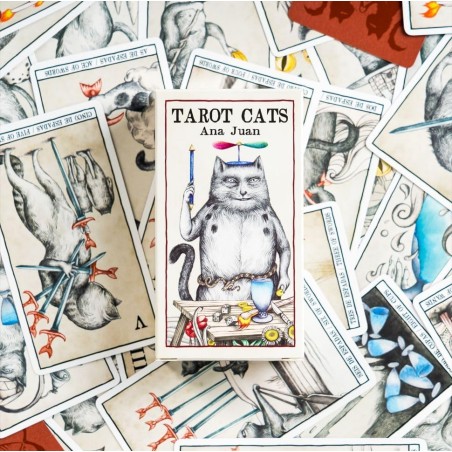 Ana Juan's Tarot Katten - Fournier - 78 Full-color kaarten en instructieboekje