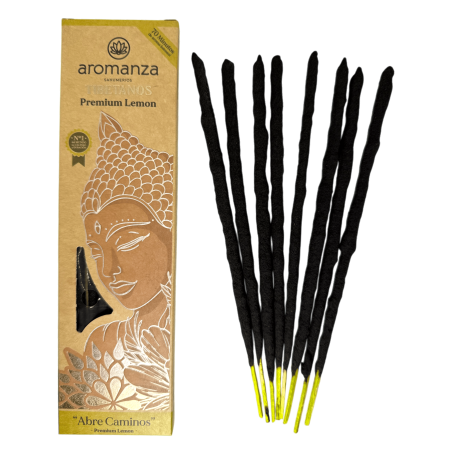 Tibetan Incense Lemon Opens Incense Paths Aromanza Argentina - Artisanal incense 8 extra thick handmade sticks