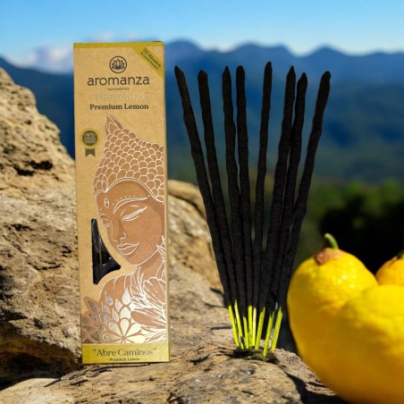 Tibetan Incense Lemon Opens Incense Paths Aromanza Argentina - Artisanal incense 8 extra thick handmade sticks