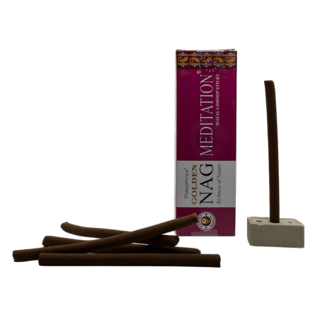 GOLDEN NAG Weihrauch Dhoop Meditation - Masala Dhoop Sticks - 1 Packung mit 10 Riegeln