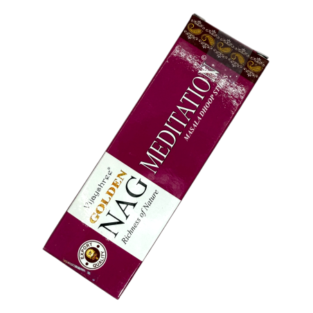 GOLDEN NAG Incenso Dhoop Meditation - Masala Dhoop Sticks - 1 pacote de 10 barras
