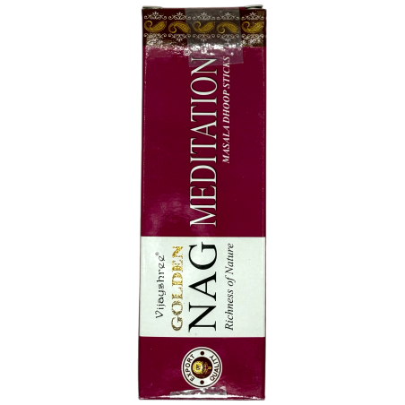 GOLDEN NAG Kadzidło Dhoop Meditation - Masala Dhoop Sticks - 1 opakowanie 10 batonów