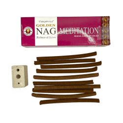 GOLDEN NAG Incienso Dhoop Meditació - Masala Dhoop Sticks - 1 paquet de 10 barretes