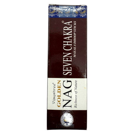 GOLDEN NAG Dhoop Incense Seven Chakras - Masala Dhoop Sticks - 10 バー 1 パック