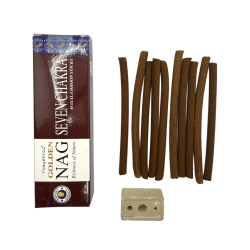 GOLDEN NAG Dhoop Tămâie Șapte Chakre - Masala Dhoop Sticks - 1 pachet de 10 batoane