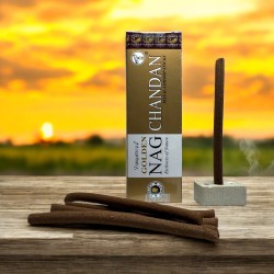 Incenso GOLDEN NAG Chandan Dhoop - Bastoncini Masala Dhoop - 1 confezione da 10 barrette