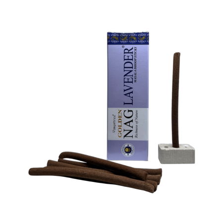 GOLDEN NAG Incienso Dhoop Lavanda - Masala Dhoop Sticks - 1 paquete de 10 barritas