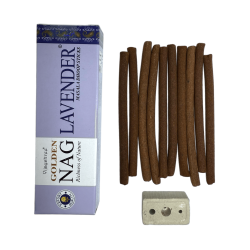 GOLDEN NAG Kadzidło Dhoop Lavender - Masala Dhoop Sticks - 1 opakowanie 10 batonów
