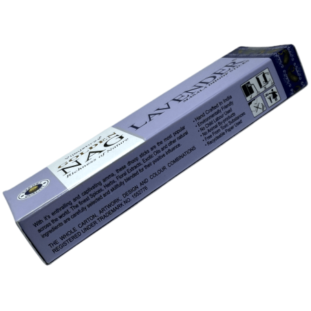 Incenso GOLDEN NAG Lavanda Dhoop - Bastoncini Masala Dhoop - 1 confezione da 10 barrette