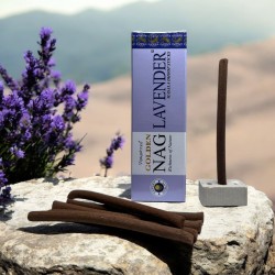 GOLDEN NAG Dhoop Lavender Incense - Masala Dhoop Sticks - 10バールの1パック
