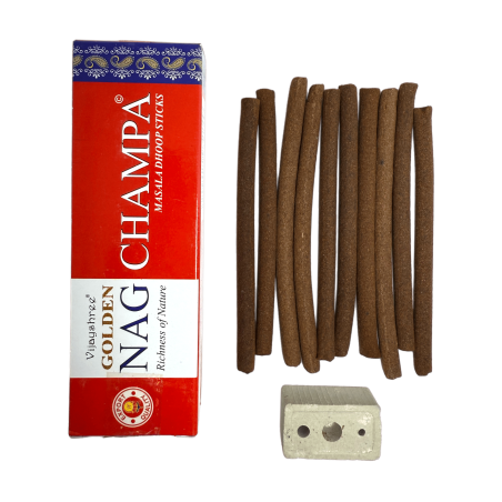 GOLDEN NAG Dhoop Champa Incense - Masala Dhoop Sticks - 1 opakowanie 10 batonów