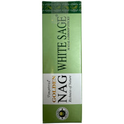 GOLDEN NAG Kadzidło Dhoop z białą szałwią - Masala Dhoop Sticks - 1 opakowanie 10 batonów