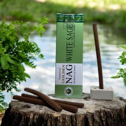 GOLDEN NAG White Sage Dhoop Wierook - Masala Dhoop Sticks - 1 verpakking van 10 repen