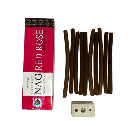 GOLDEN NAG Dhoop Roses Räucherstäbchen - Masala Dhoop Sticks - 1 Packung mit 10 Riegeln