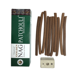 GOLDEN NAG Dhoop Patchouli Wierook - Masala Dhoop Sticks - 1 verpakking van 10 repen