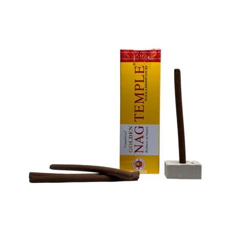 GOLDEN NAG Dhoop Tempel Rökelse - Masala Dhoop Sticks - 1 förpackning med 10 pinnar