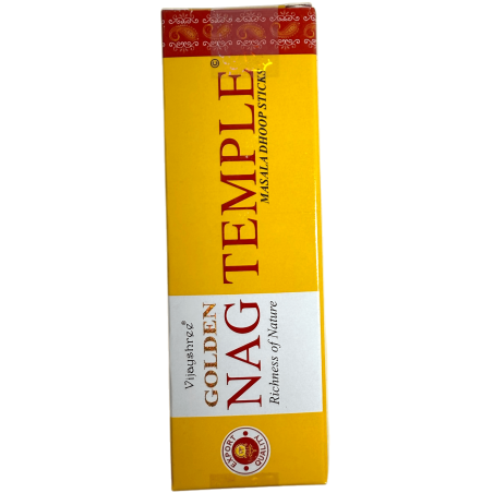 GOLDEN NAG Dhoop Tempel Rökelse - Masala Dhoop Sticks - 1 förpackning med 10 pinnar