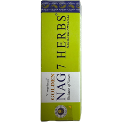 GOLDEN NAG Encens Dhoop 7 Herbes - Masala Dhoop Sticks - 1 paquet de 10 barres