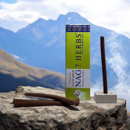 GOLDEN NAG Wierook Dhoop 7 Kruiden - Masala Dhoop Sticks - 1 verpakking van 10 repen