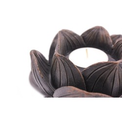 Lotusblume Harz Kerzenhalter 15,5x16x5x8cm