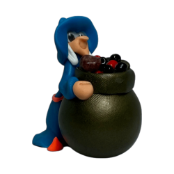 Wensvervullende heks met ketel 6x5cm -...