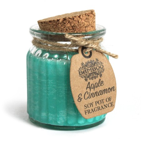 Vela de Cera de Soja Tarro - Manzana y Canela  - 9