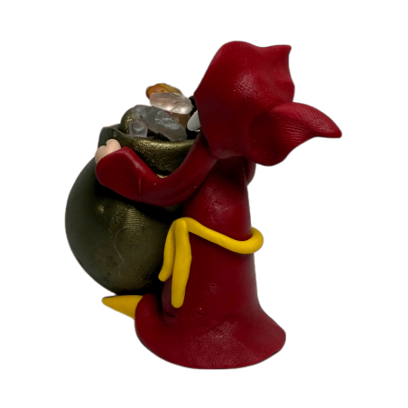 Vänskap Häxa med Kittel 6x5cm - Esoterisk Amulett HOSTENATURA - Bevarar förening, styrka, styrka, mod och vänner